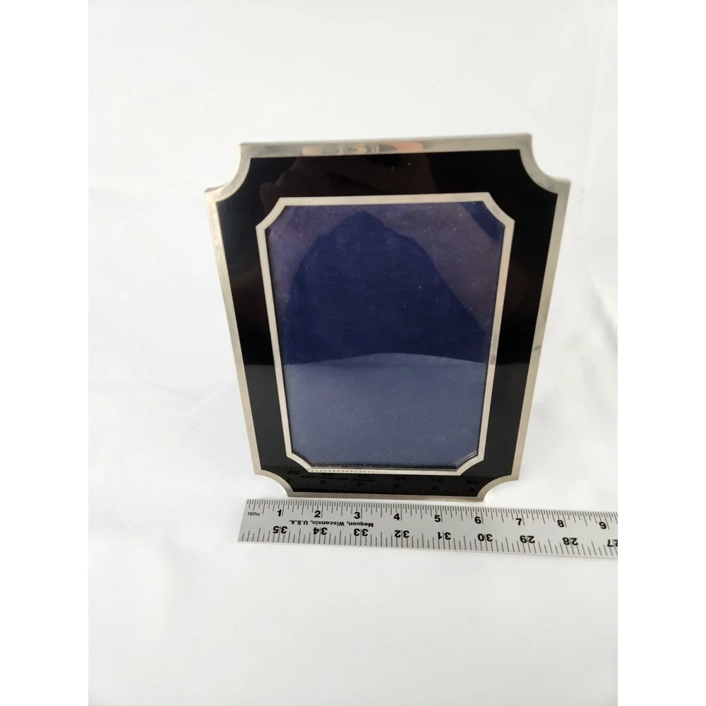 Martha‎ Stewart Picture Metal Frame 5x7 Black Silver Heavy, Quality Photograph